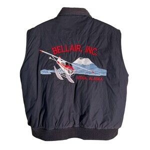 Woolrich Vest Mens XL Bellair Sitka, Alaska Wool Tartan Plaid Lined Vest Blue